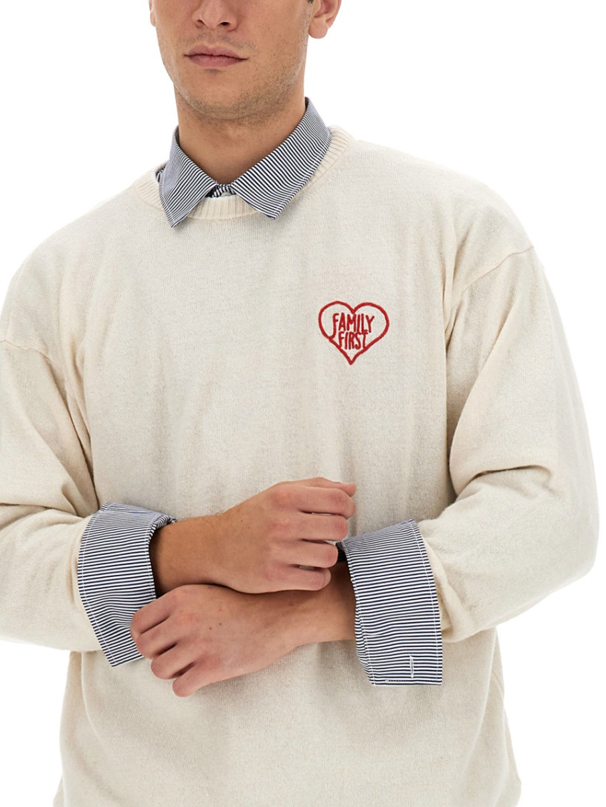 White Crew Neck Sweaters
