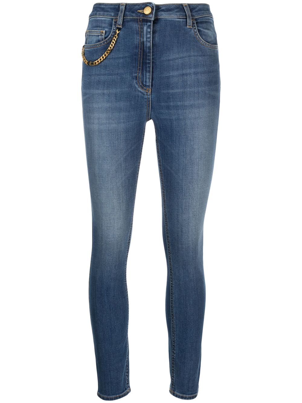 Mid-rise skinny-cut jeans - Blue
