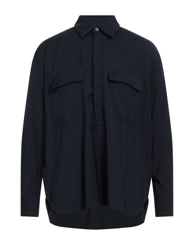 Man Shirt Midnight blue Size 17 Virgin Wool