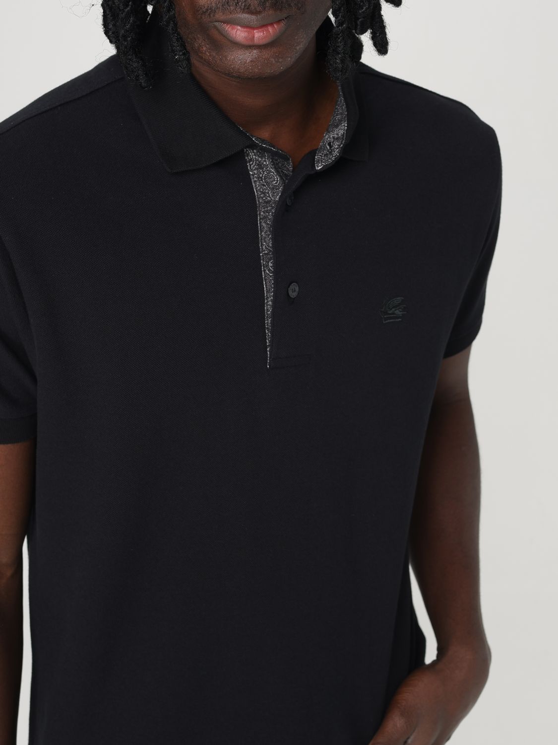 Polo Shirt Men color Black
