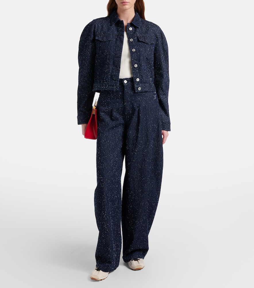 Ovalo de-Nîmes embroidered denim jacket