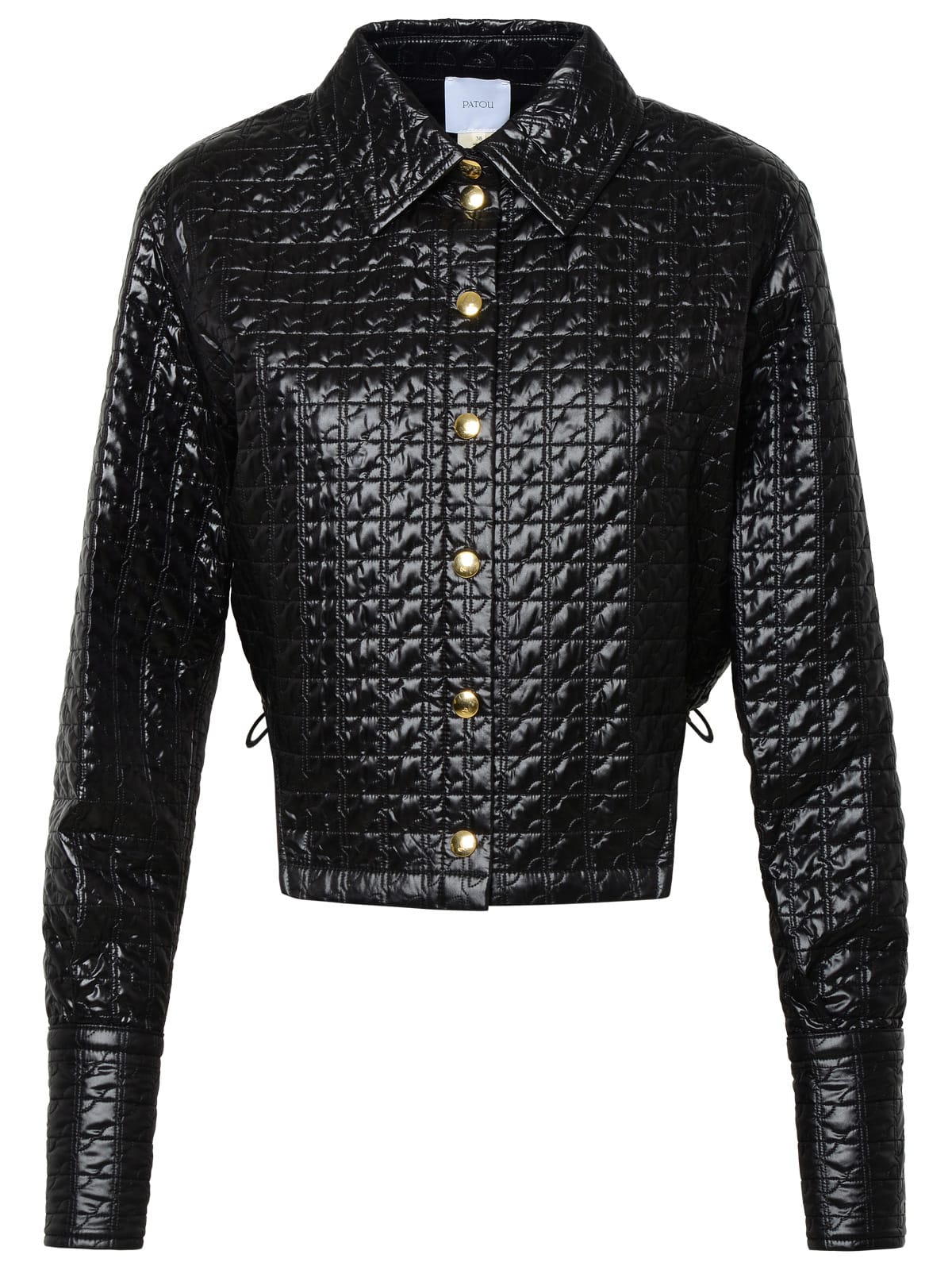 Cut-out quilted jacket - Black