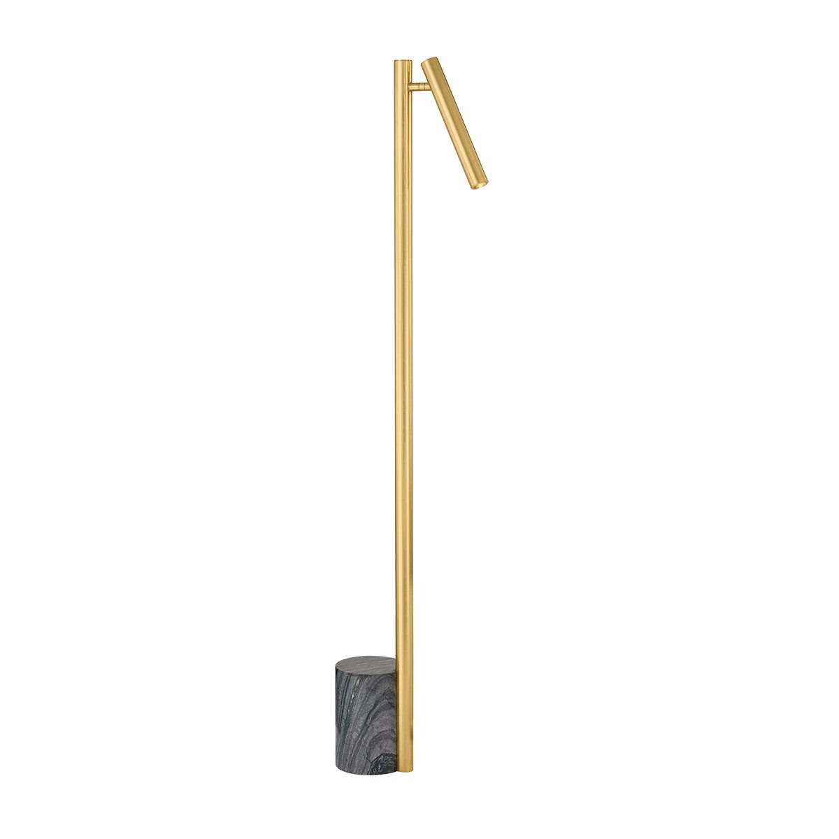 Aged Brass LED Floor Lamp from the Circleville Collection