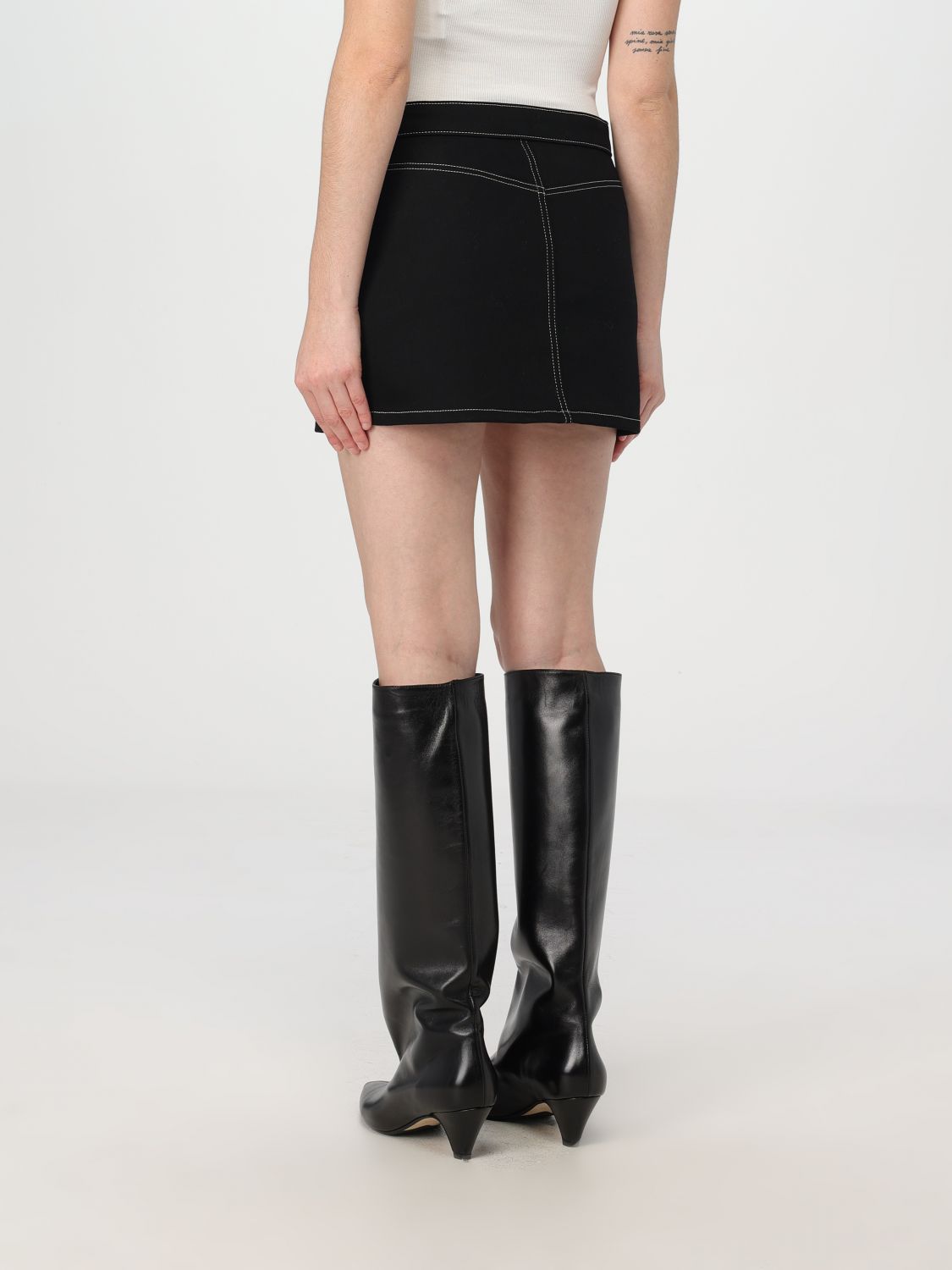 2-Pocket mini skirt - Black