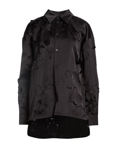 Woman Shirt Black Size 4 Viscose, Cotton