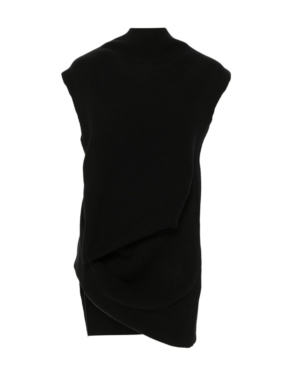 Jumbo Babel ribbed-knit vest - Black