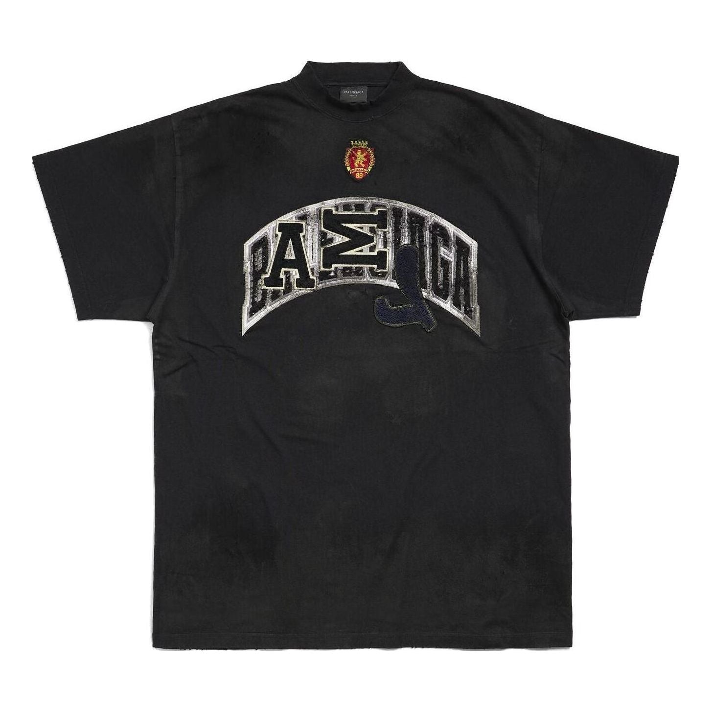 Skater T-shirt Oversized 'Black Faded'