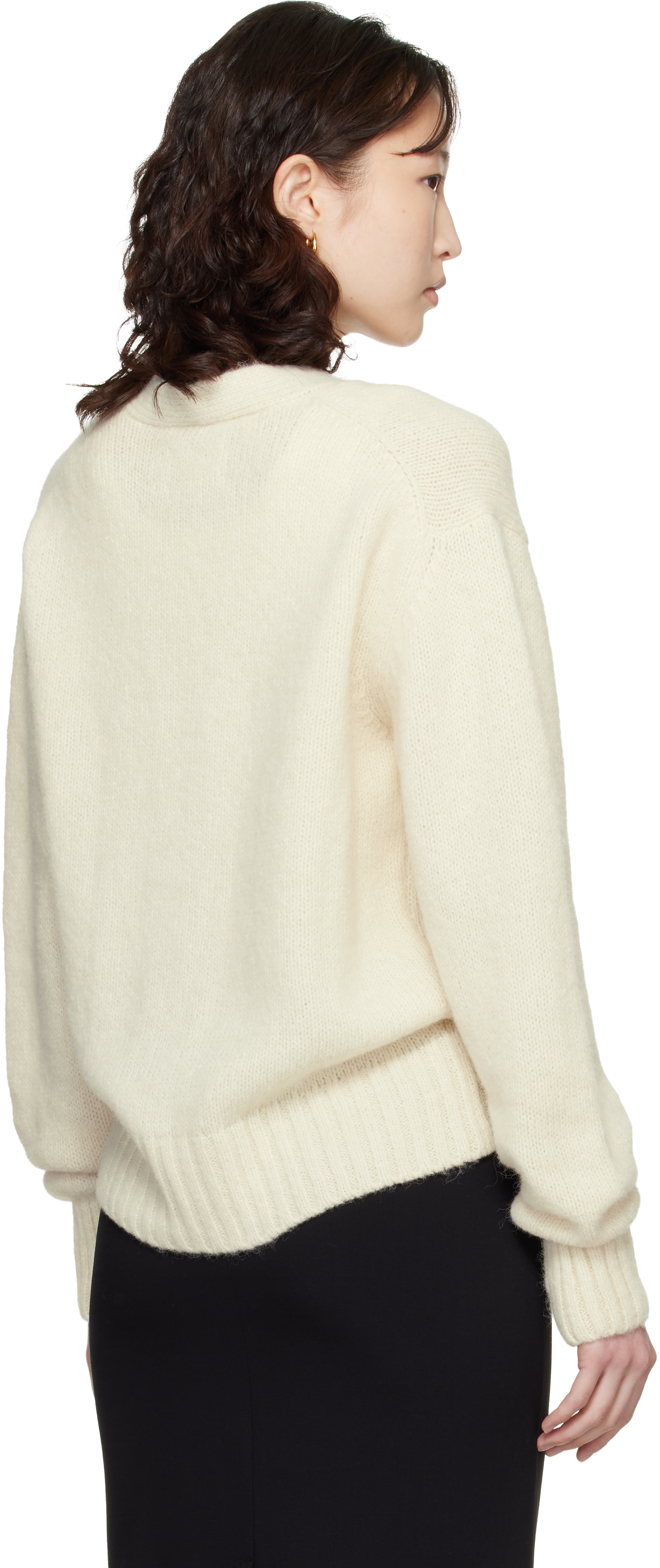Off-White Baby Alpaca Cardigan