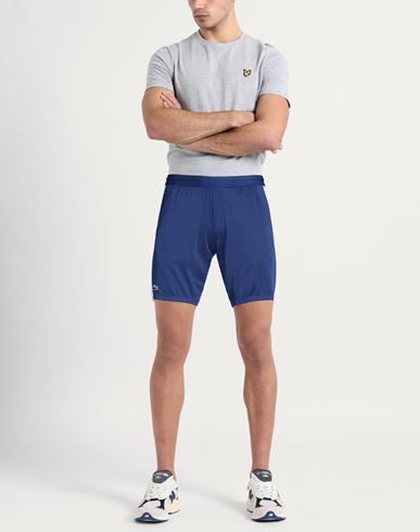 Man Shorts & Bermuda Shorts Navy Size 2 Polyester, Elastane