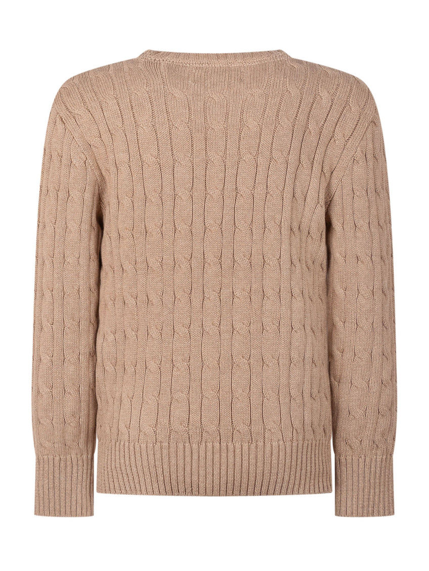 Kids Brown Knitted Sweater