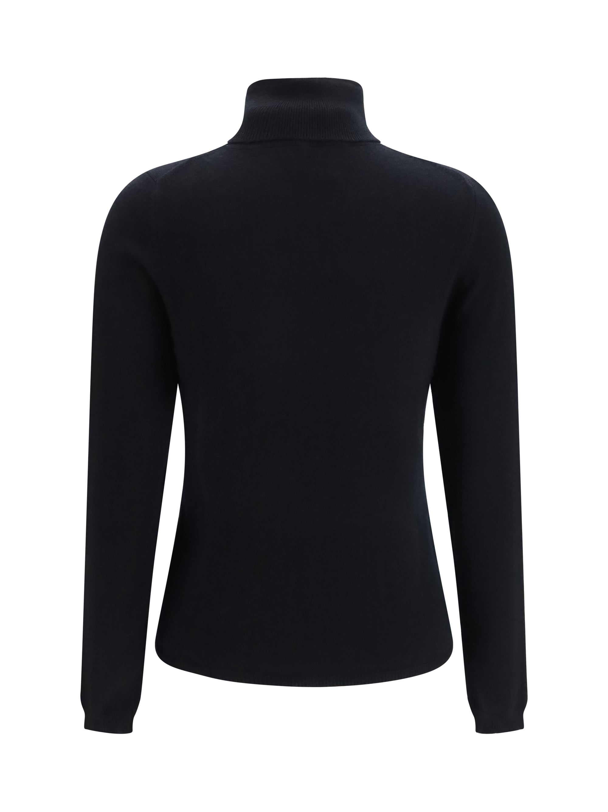Cashmere Turtleneck Sweater — Black