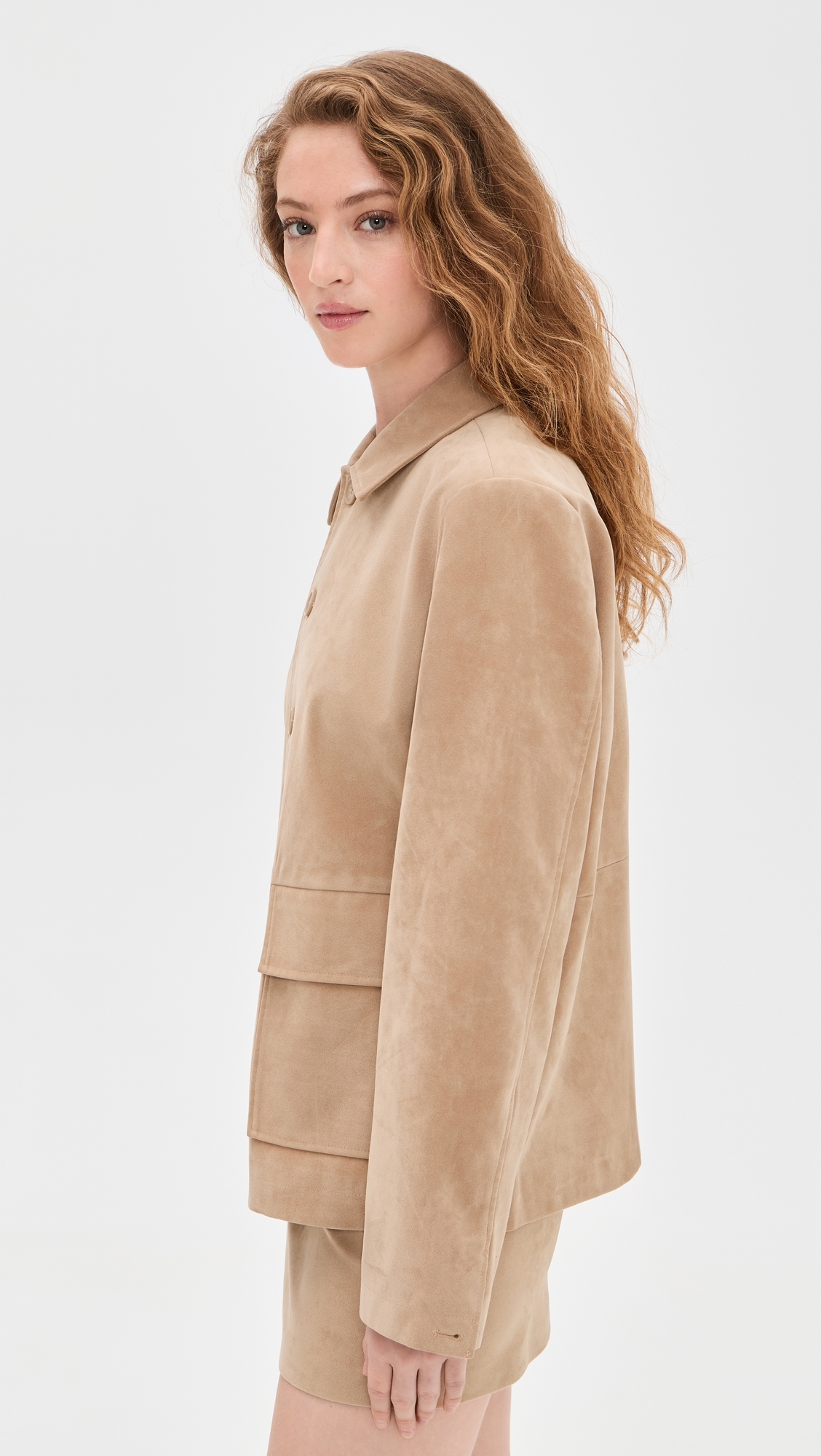 The Vegan Suede Chore Coat Camel