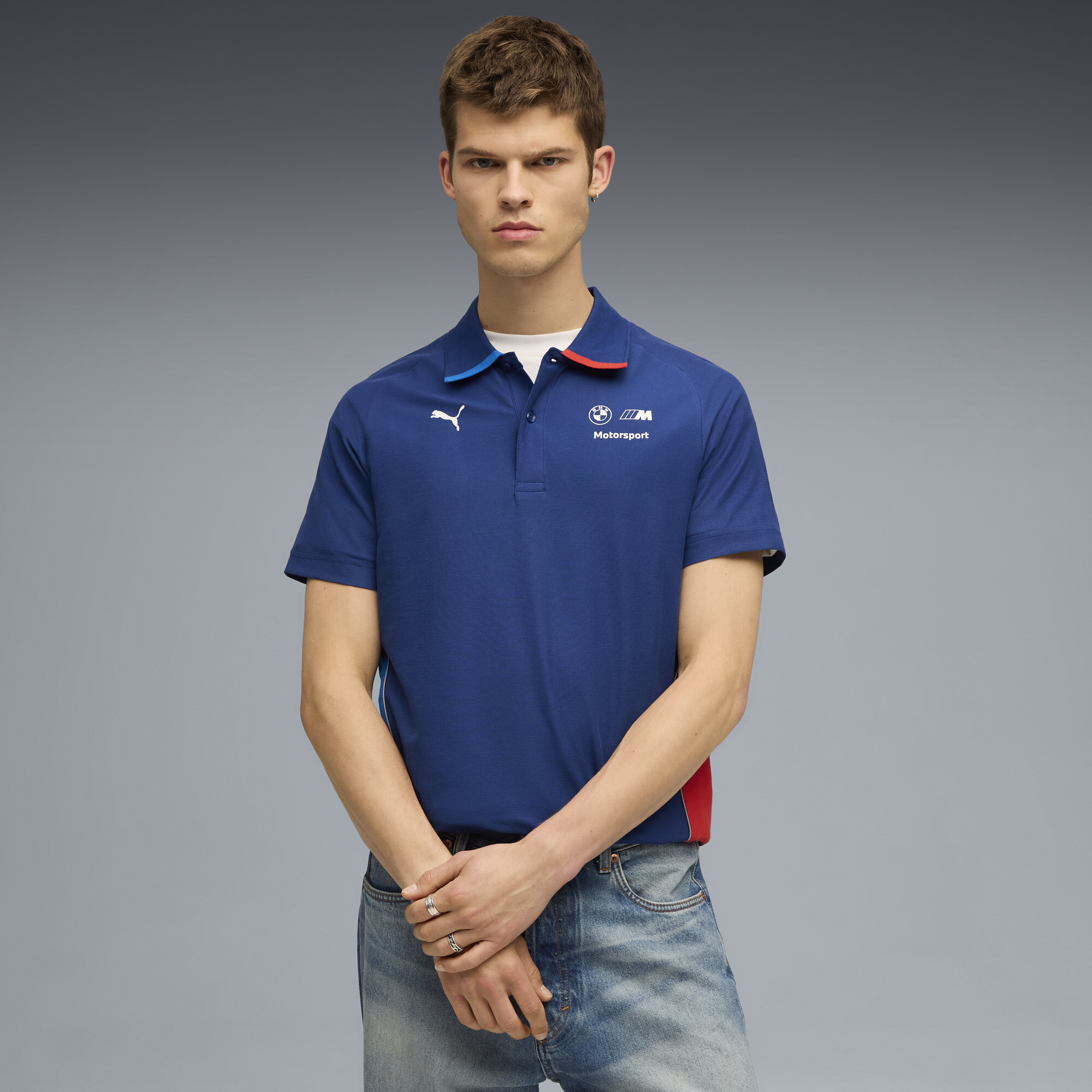PUMA BMW M Motorsport Men's Motorsport Polo Shirt in Blue