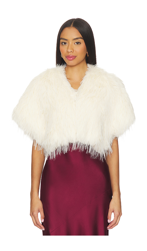 Apparis Devin Shrug in Ivory. a