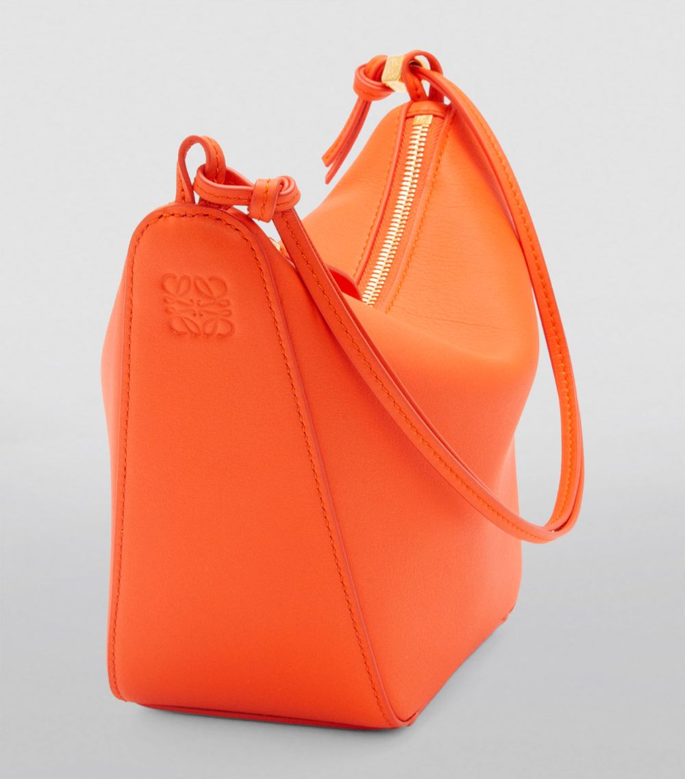 Mini Leather Hammock Hobo Bag