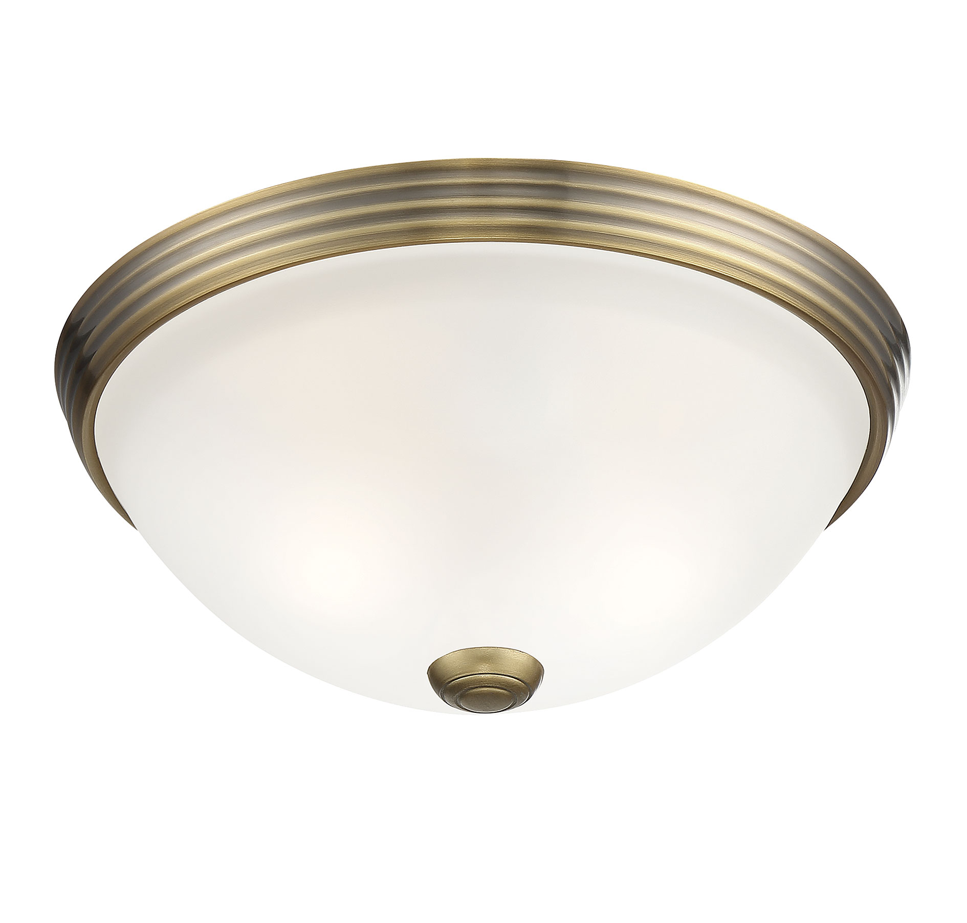 Savoy House Flush Mount Ceiling Light in Warm Bras