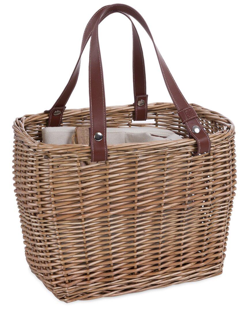 Dnu Terrabella Earth Friendly Handwoven Picnic Basket Set For 2