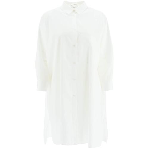 A-line shirt dress - 100 - OPTIC WHITE