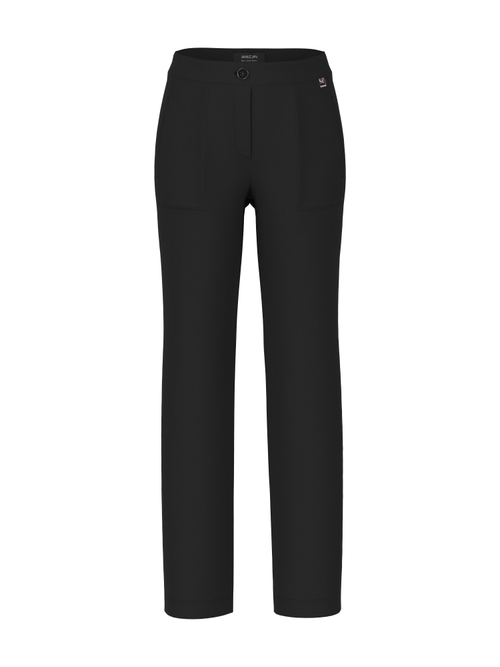 Marc Cain FENDOU fabric pants with seam pockets, black, 34 N