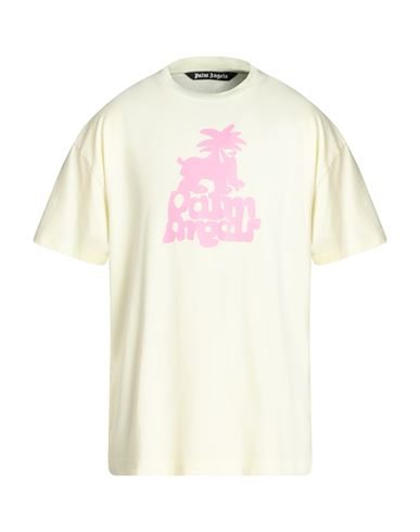 Man T-shirt Light yellow