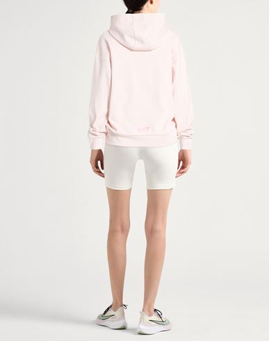 Woman Sweatshirt Light pink Size 3XL Organic cotton, Modal, Elastane