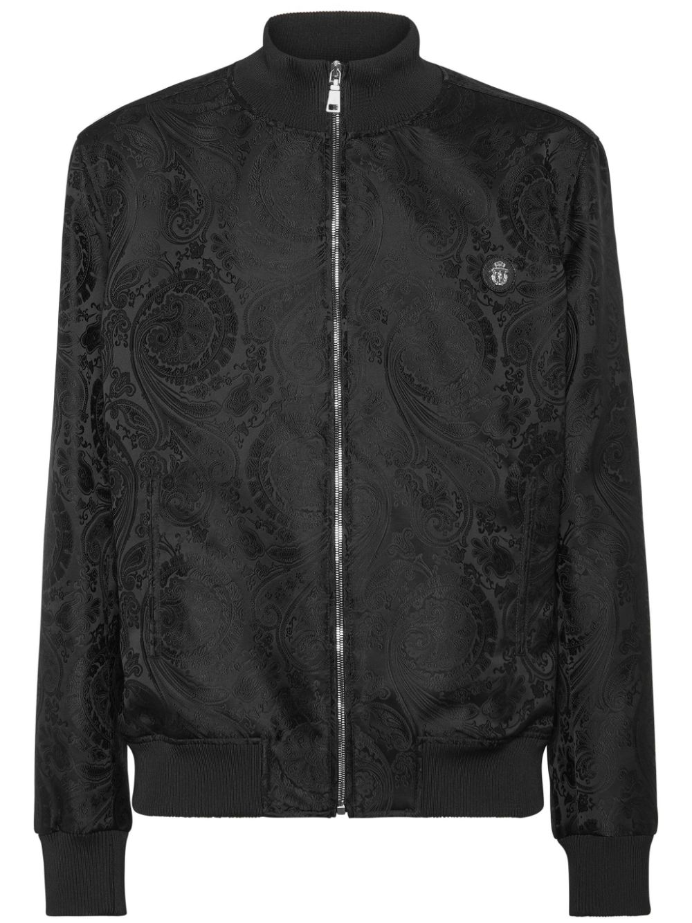 Jacquard bomber jacket - Black