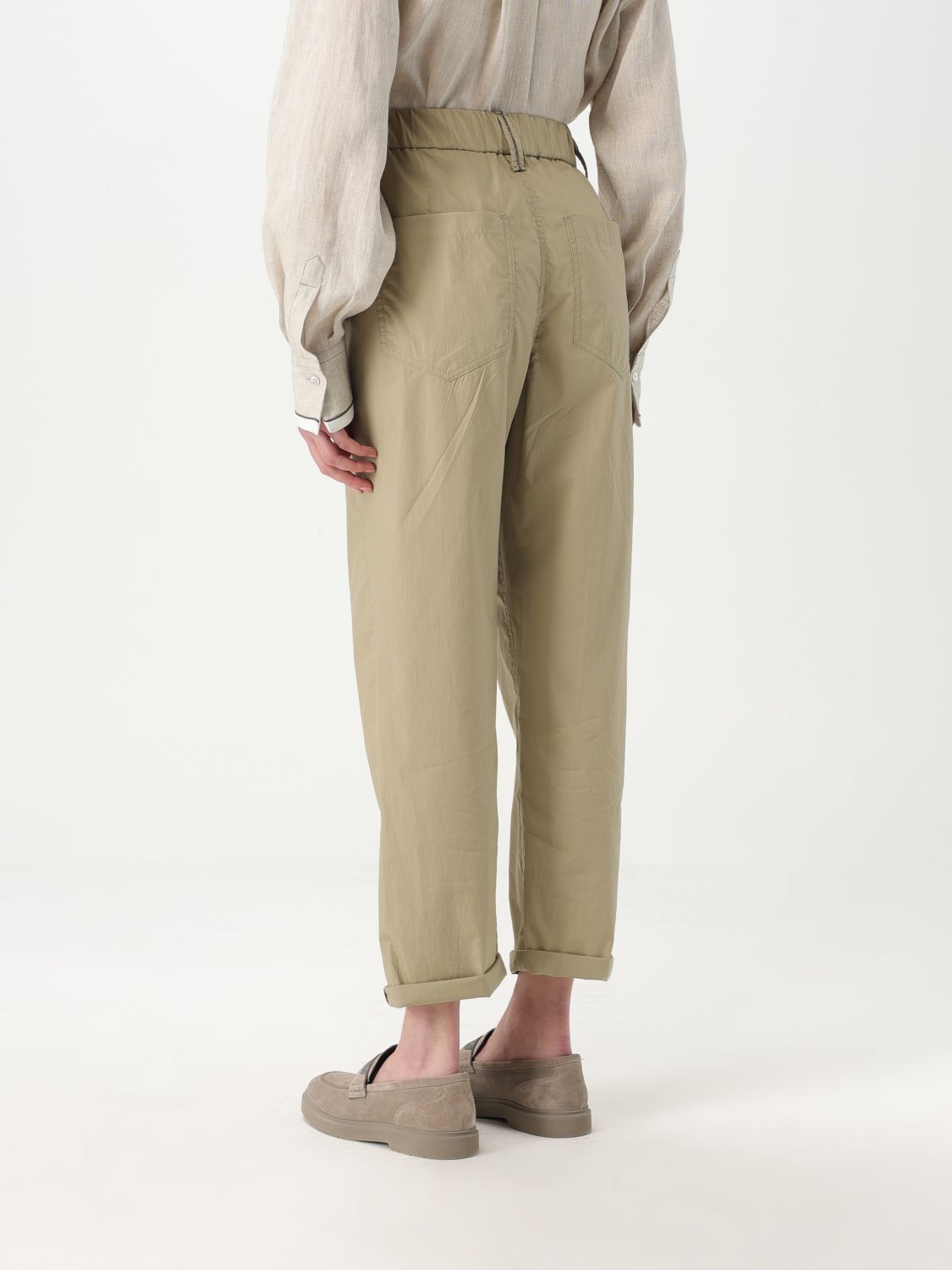 Pants BRUNELLO CUCINELLI Woman color Beige