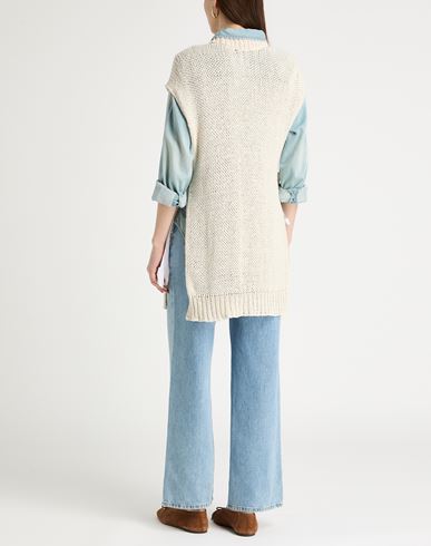 Woman Sweater Ivory Size 0 Cotton, Polyamide, Linen