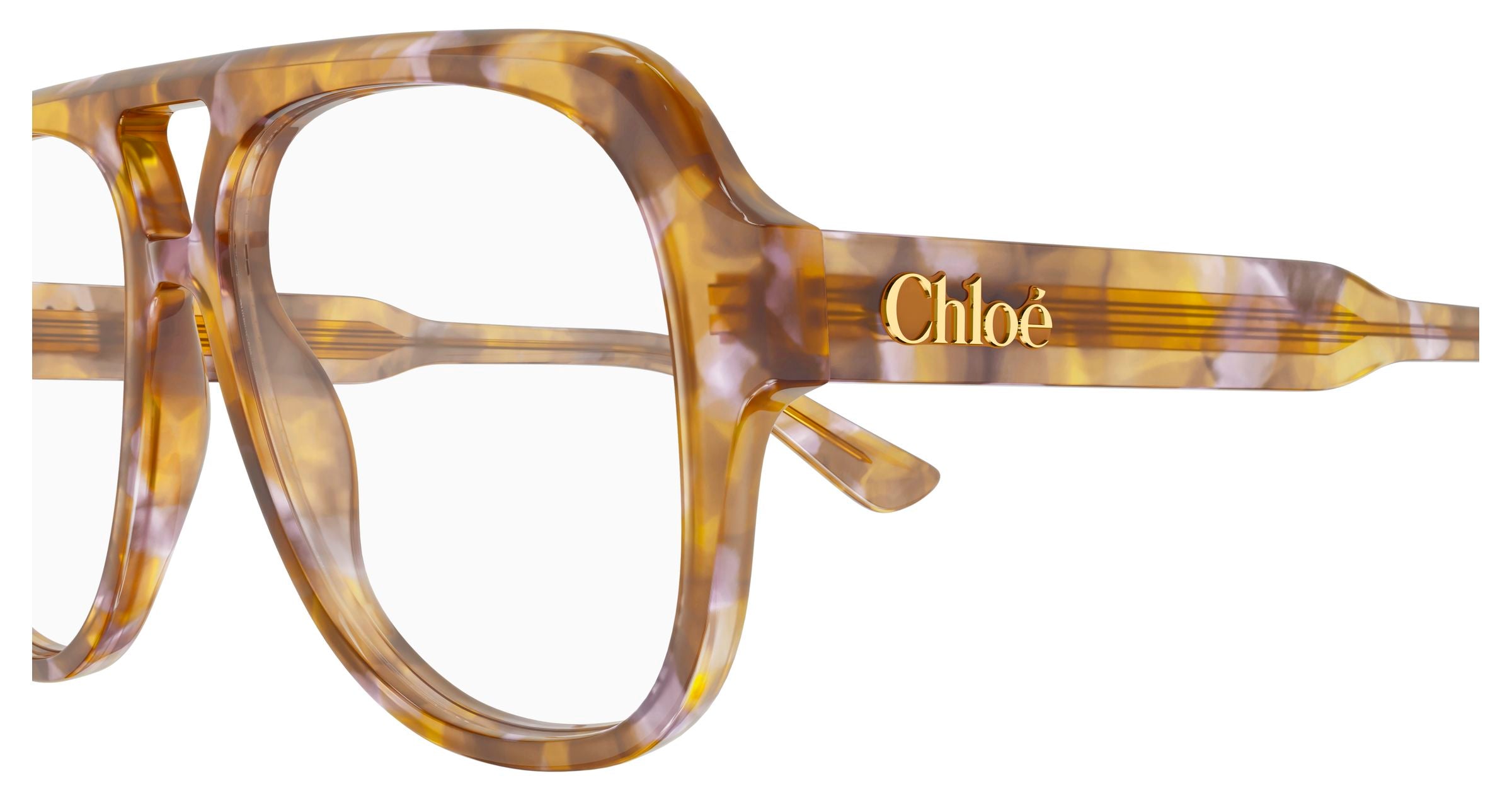 Chloé Woman Chloé CH0339O 004 Optical frames Acetate Havana Transparent Pilot