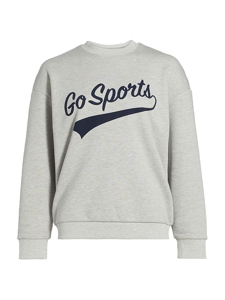 Women's Go Sports Cotton Sweatshirt - Heather Grey
