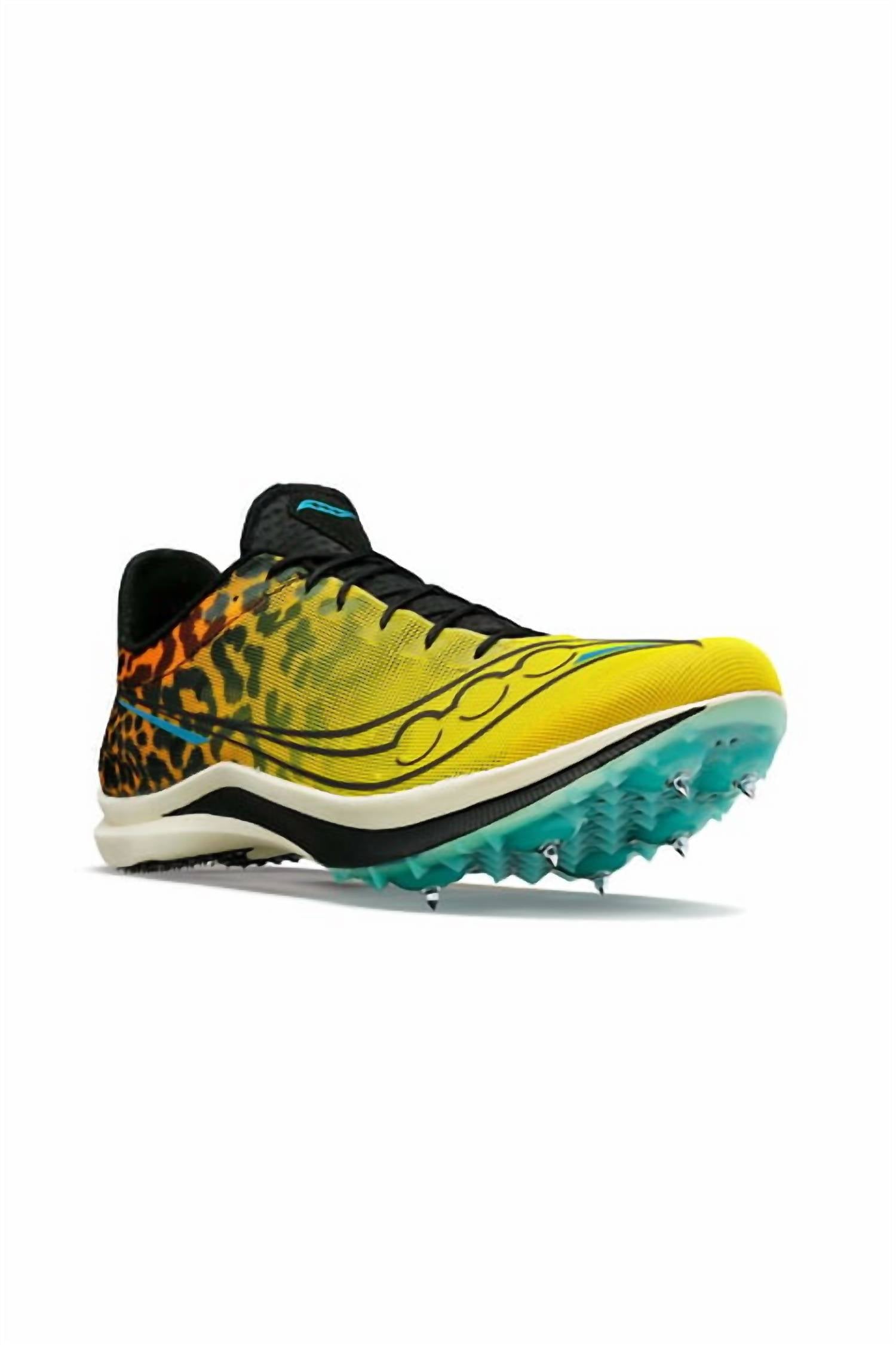Women's Endorphin Cheetah Sprint Spike Shoes In 85 - Black/vizi
