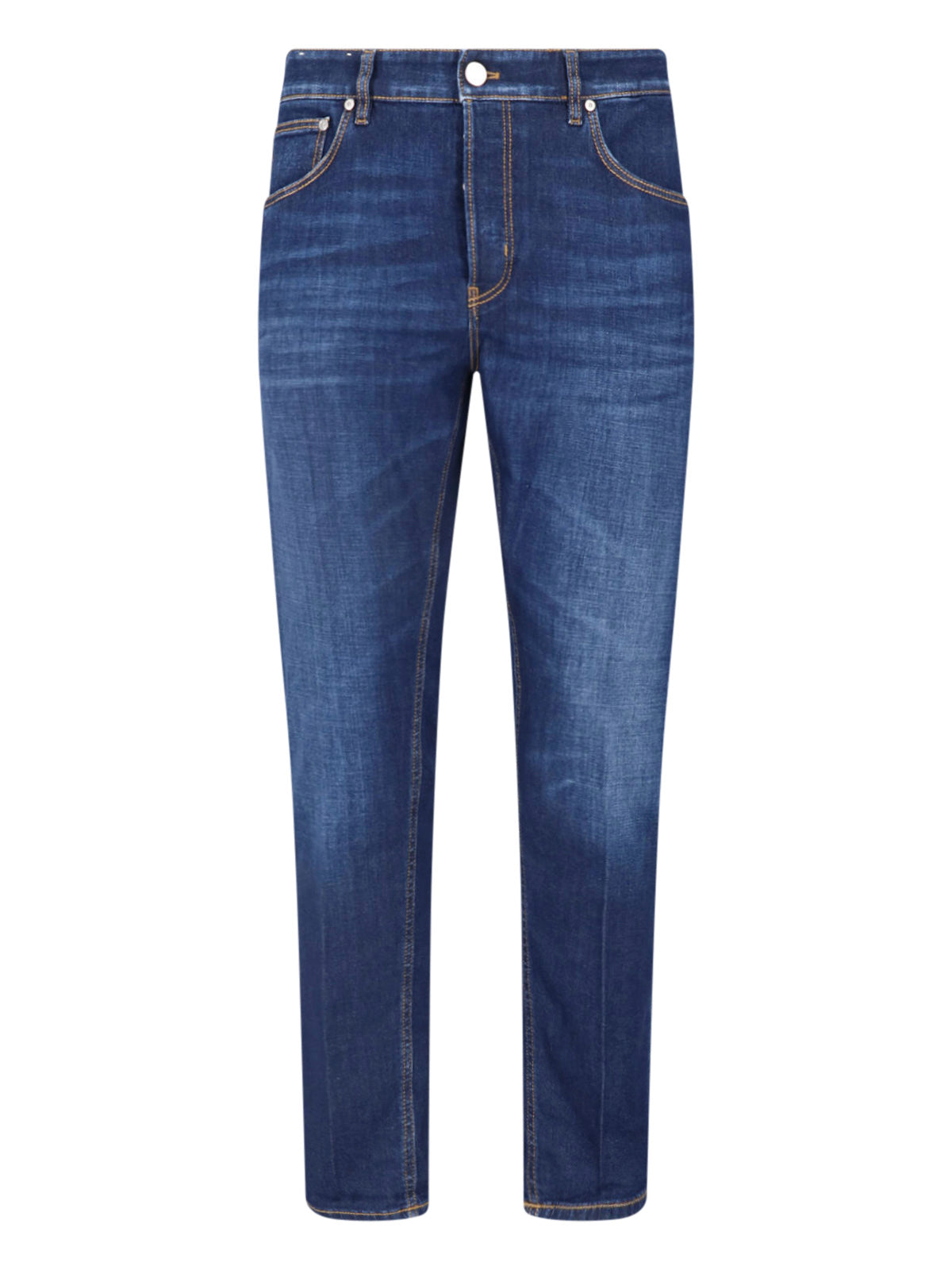 Men's Slim-Fit Enamel-Blend Jeans