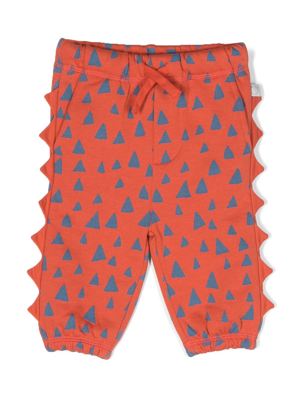 Graphic-print cotton track pants - Red