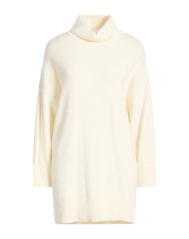 Woman Turtleneck Cream Size ONESIZE Viscose, Polyamide, Wool, Cashmere