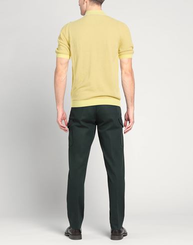 Man Sweater Yellow Size 40 Cotton, Polyamide