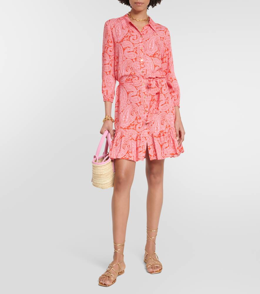 Printed shirt dress