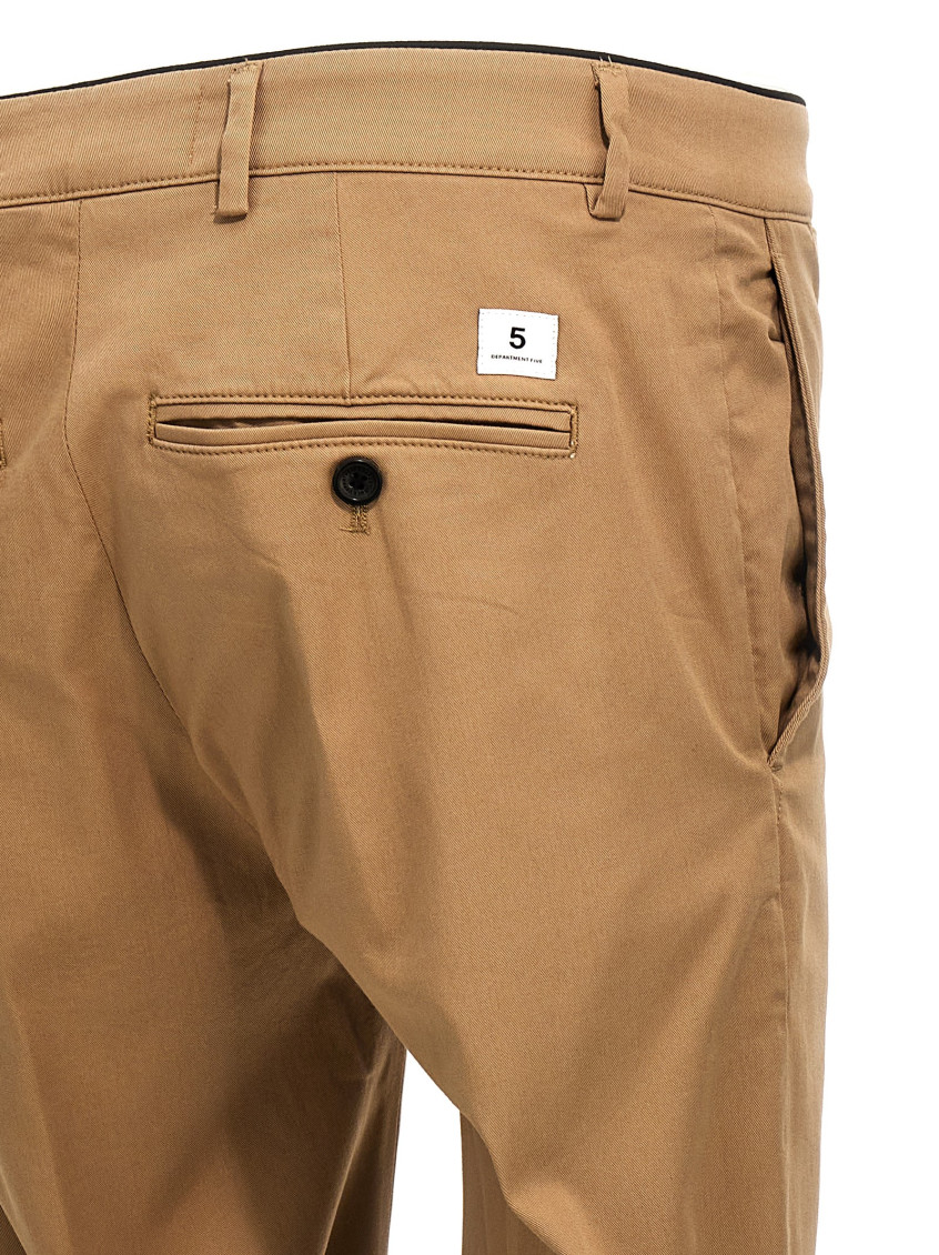 -Mike Pantaloni Beige-Uomo