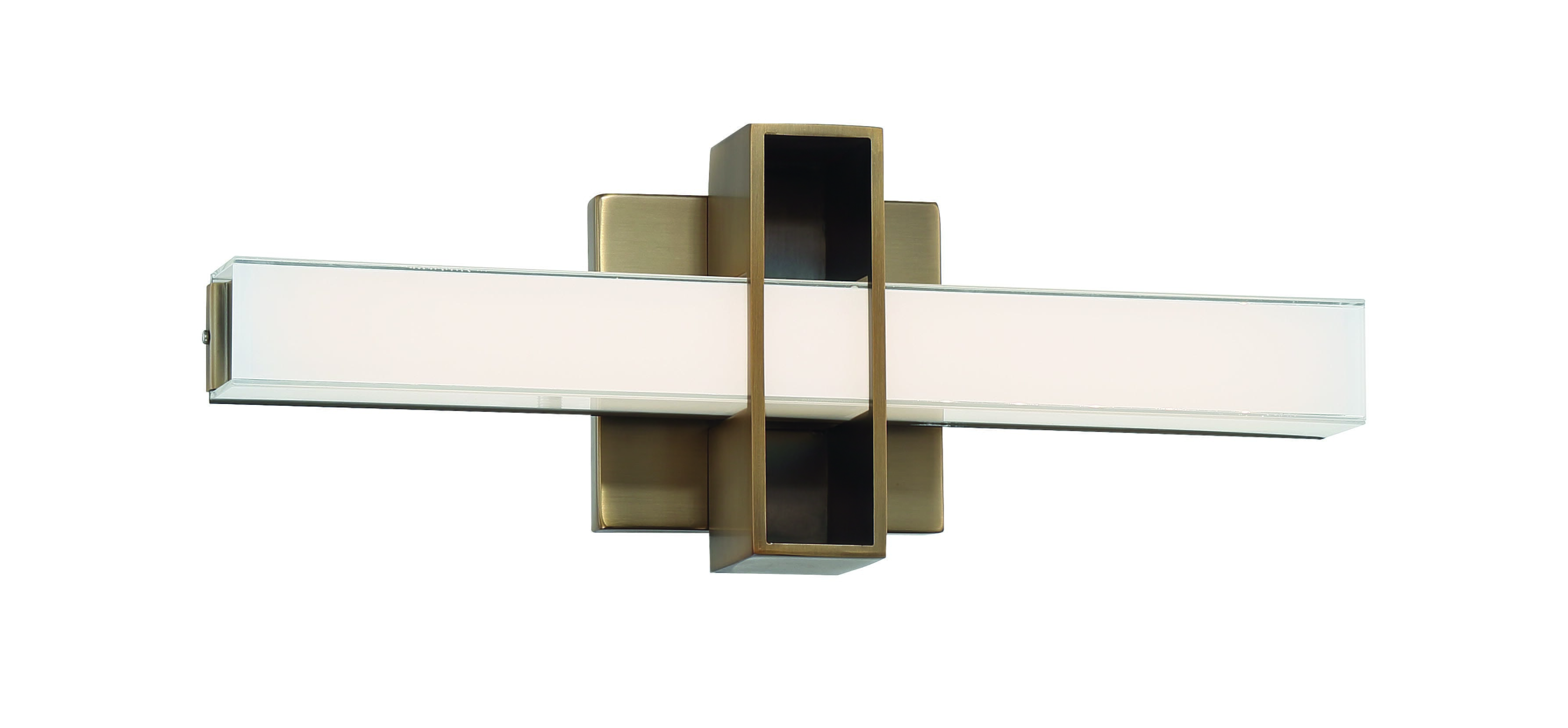 George Kovacs Major Bathroom Vanity Light in Aged Brass - P