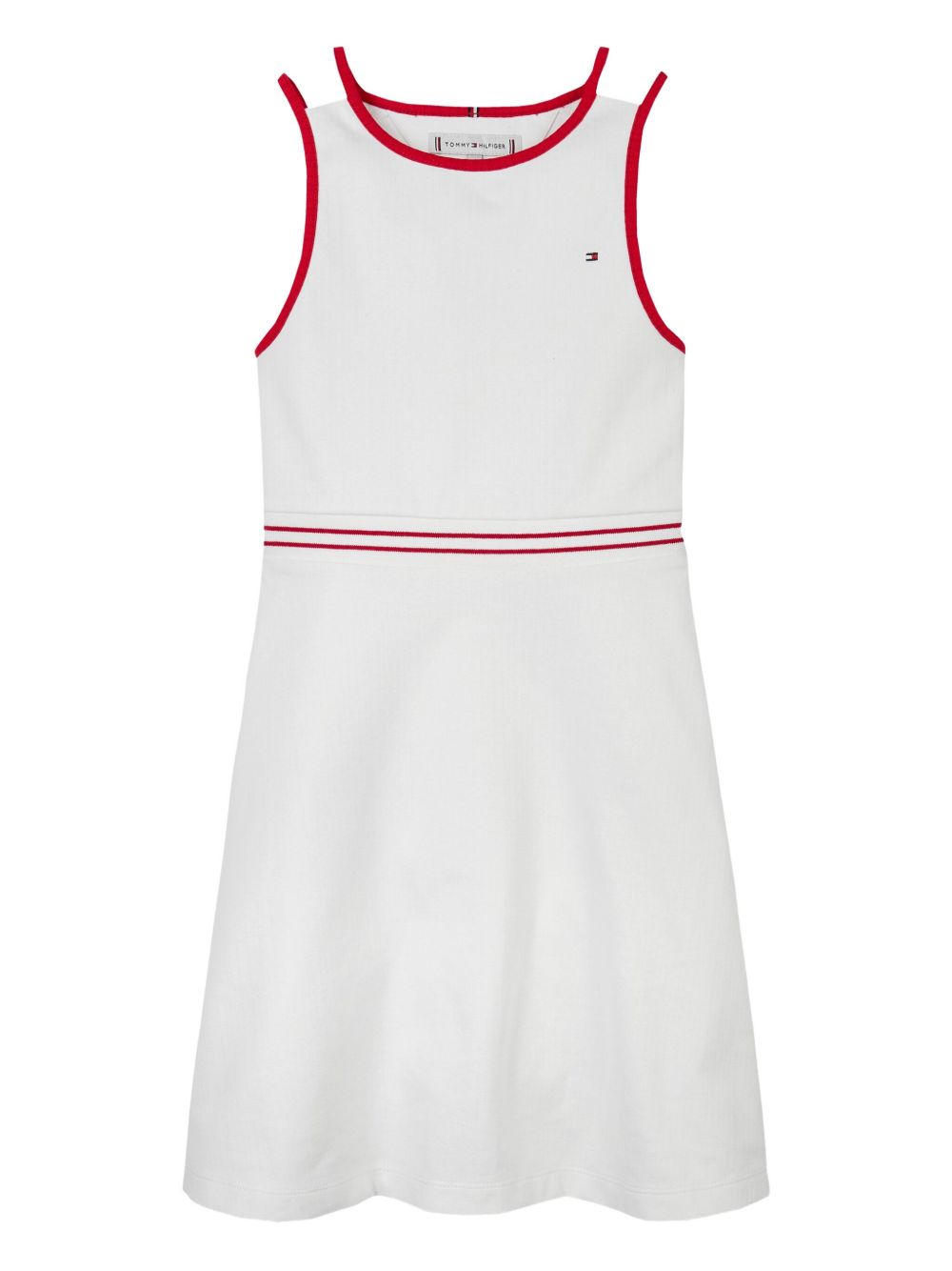 Tommy Hilfiger Junior contrast-trim dress - White
