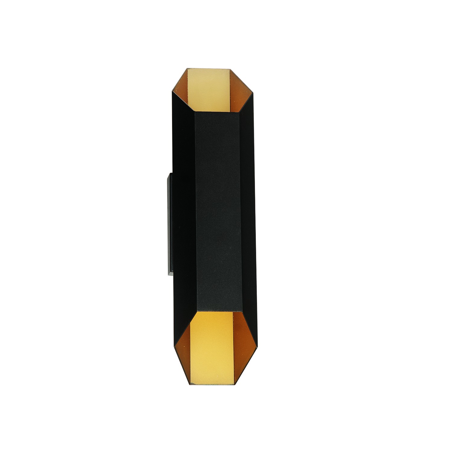 Matte Black Brass LED Outdoor Wall Sconce from the Monterey Collection