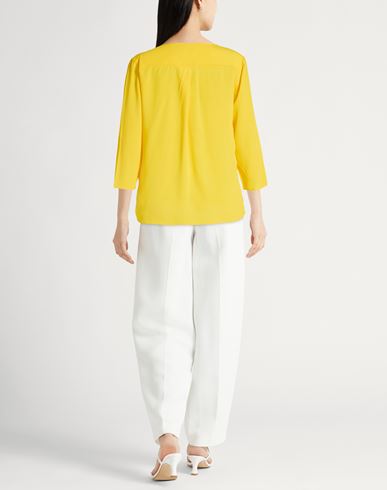 Woman Top Yellow Size 4 Acetate, Mulberry silk