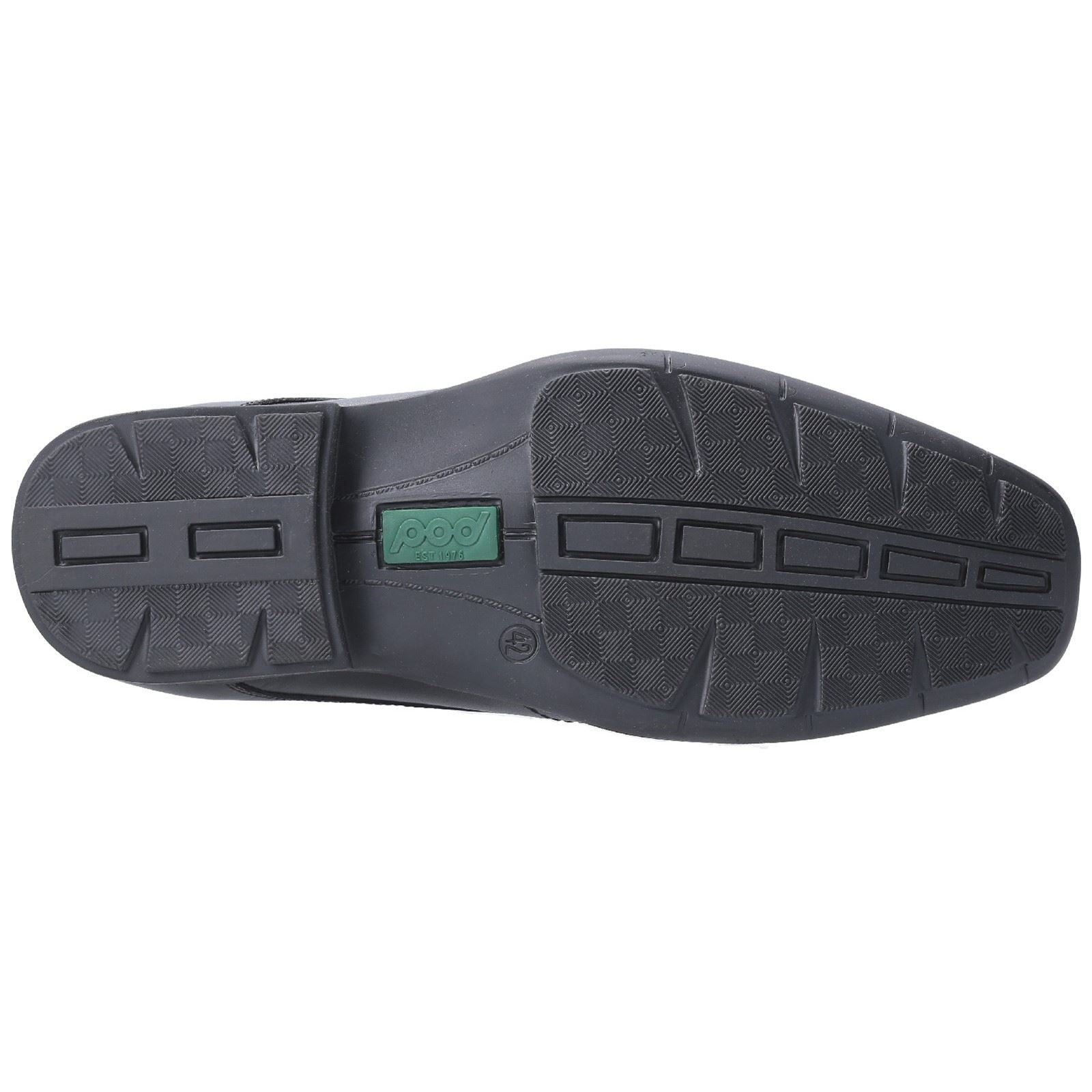 Pod Dundee Leather Youth Black Shoe