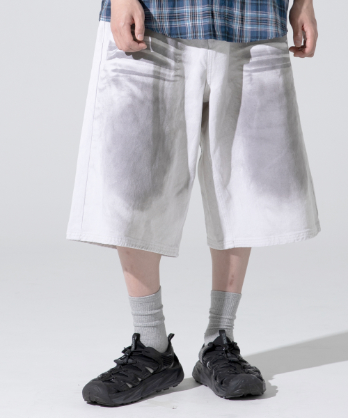 XP287 Dirty Washing Bermuda Cotton Pants