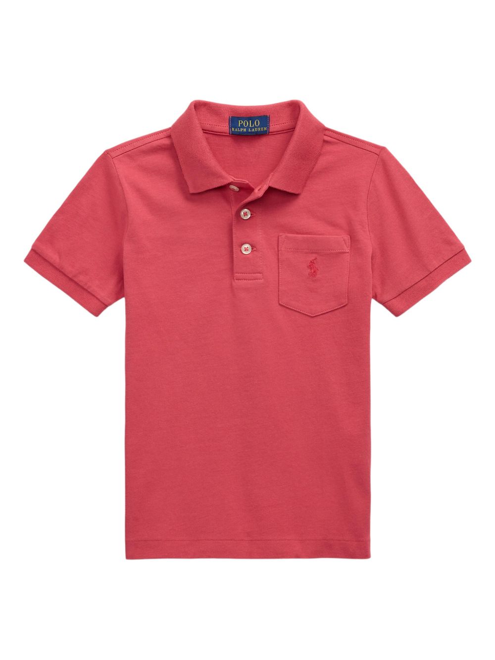 Chest-pocket polo shirt - Red