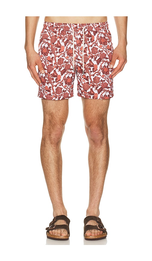 Arrels Barcelona Kabak x Lazaro Rosa Violan Classic Swim Shorts in Red in Red Kabak - Red. L also in S, M, XL/1X
