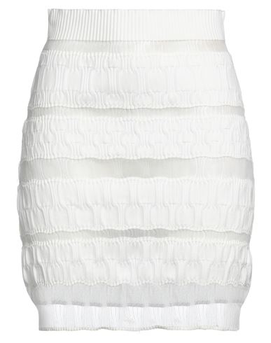 Woman Mini skirt White Size ONESIZE Polyester, Cotton, Nylon