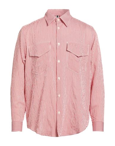Man Shirt Red Size L Cotton