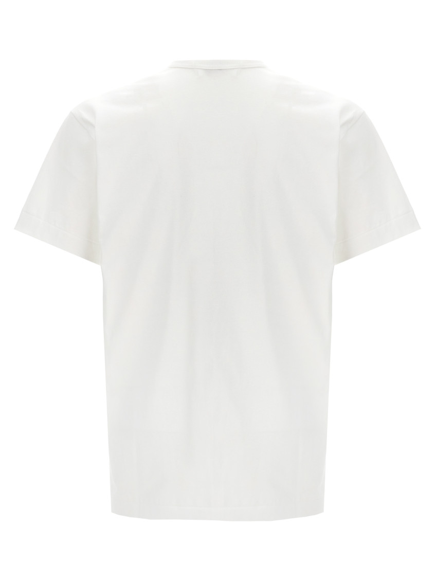White Logo Cotton T-Shirt