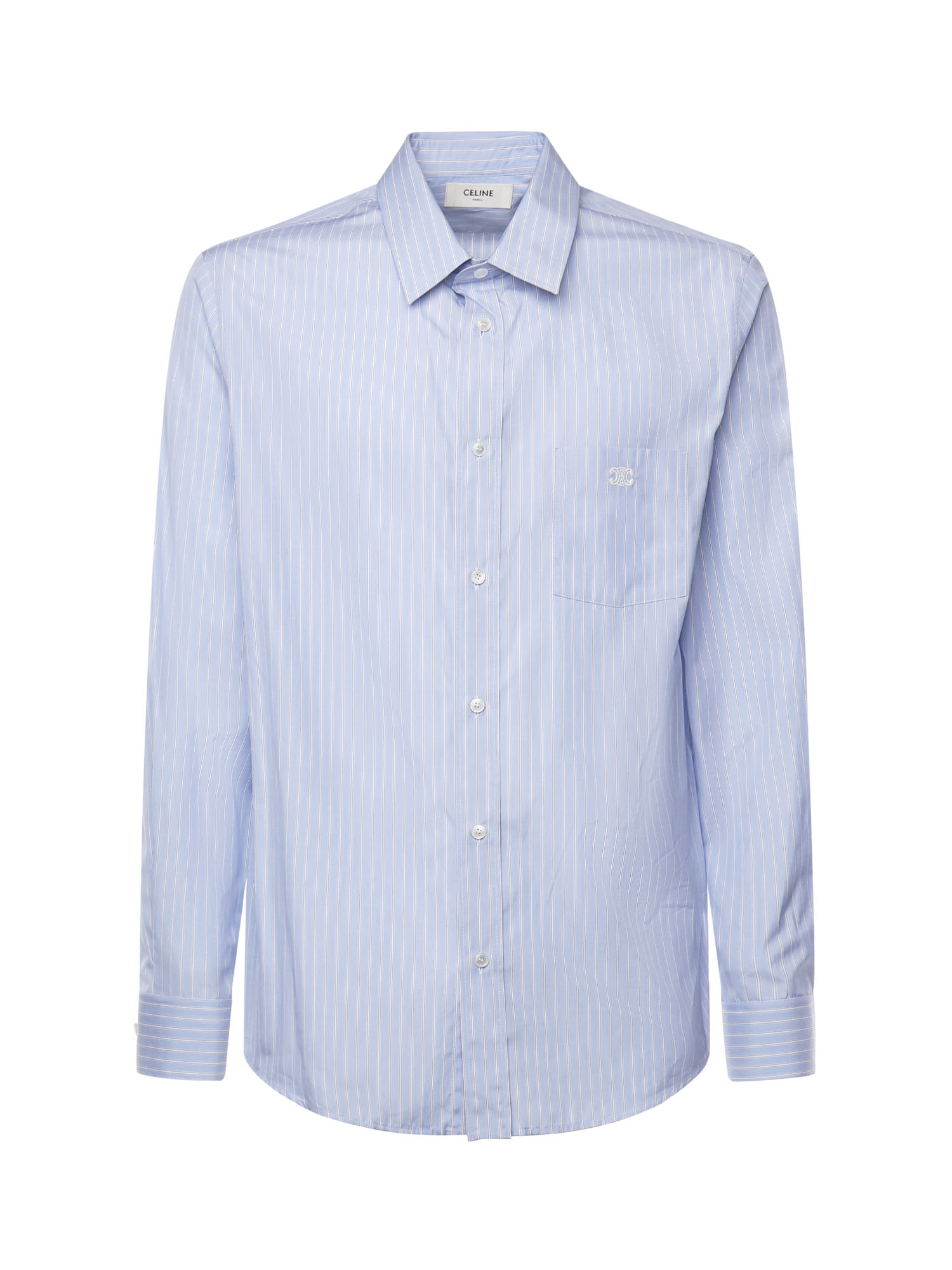 Shirts Craie/ciel/navy Cotton - Men