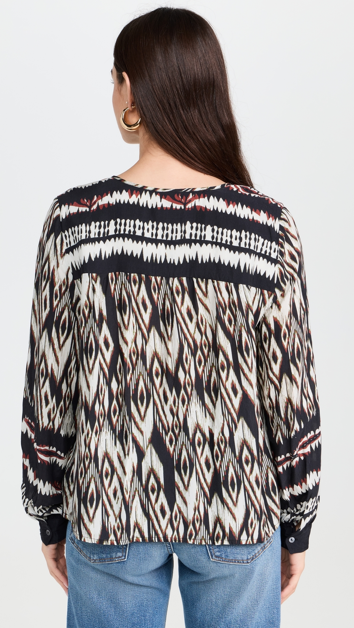 Abrielle Blouse Black/Ecru